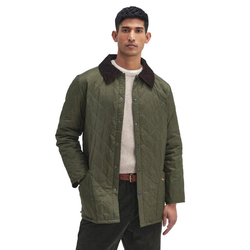 Giacca Uomo Heritage Liddesdale, con colletto in velluto ed impunture a rombi